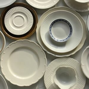 Antique Blue and White Dish